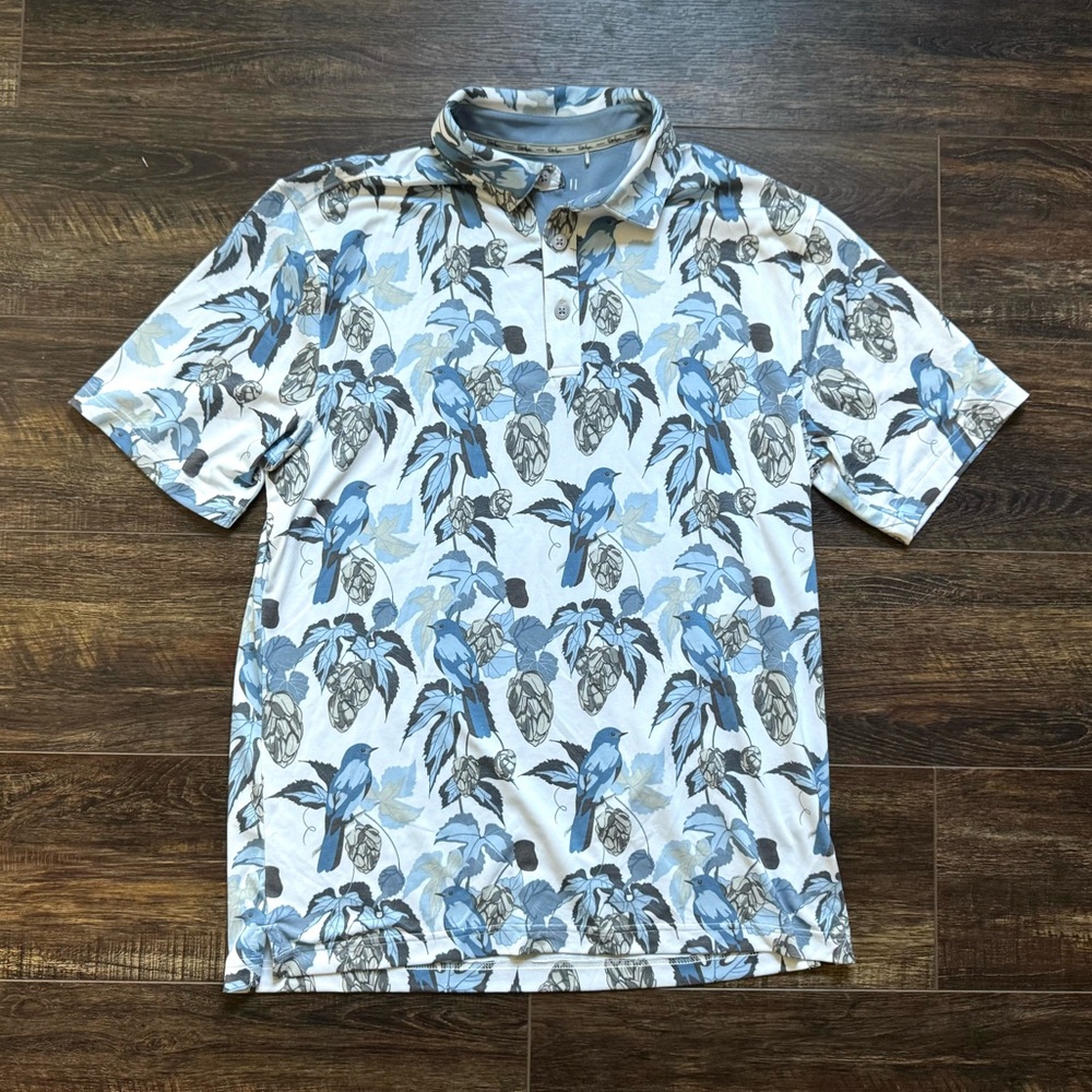 Walter Hagen P11 Golf Polo Hops and Birdies S